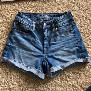 Hi-Rise Shortie American Eagle Jean Shorts